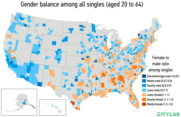 gender balance map